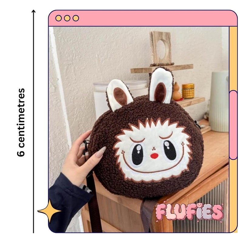 Fusked Cute Plush Bunny Sling Bag for Kids - Adorable Cartoon Design - Image 5